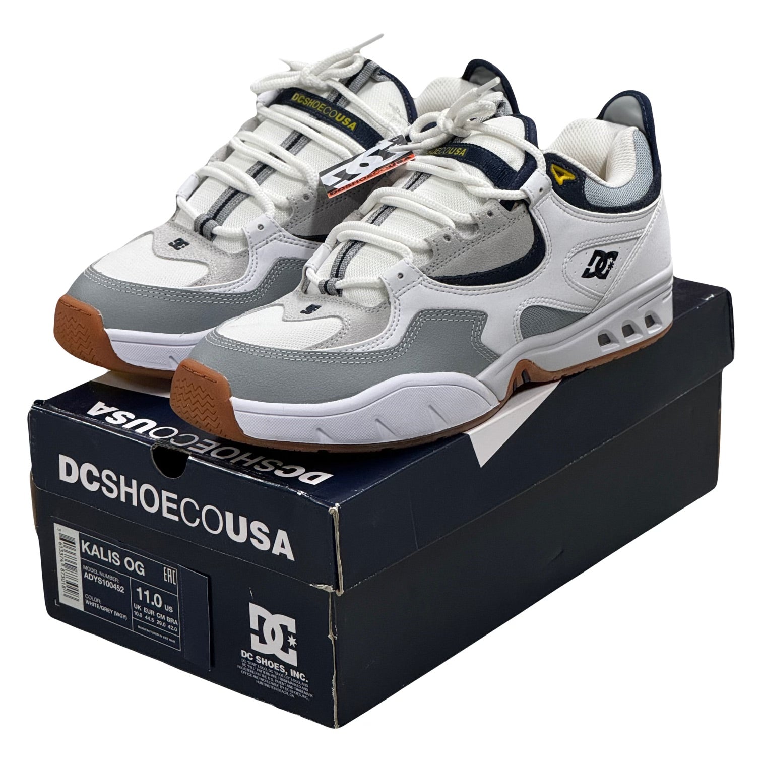 DC Shoes Kalis OG White/Grey (2019) - Main Image