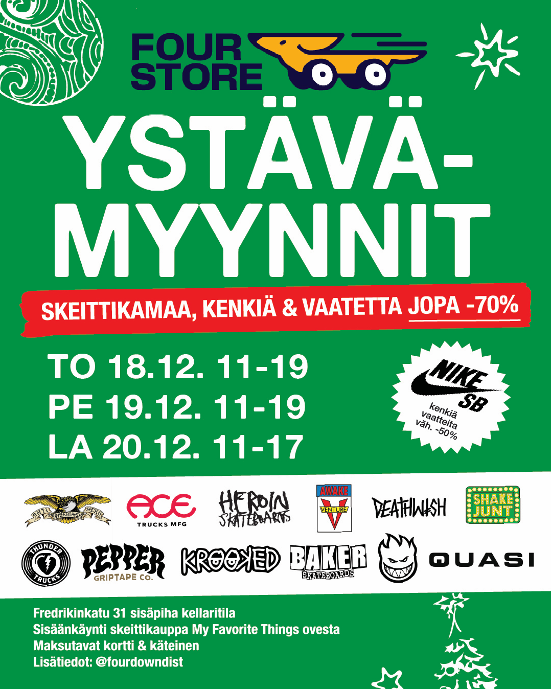 FOURSTORE.FI YSTÄVÄMYYNNIT 🎁