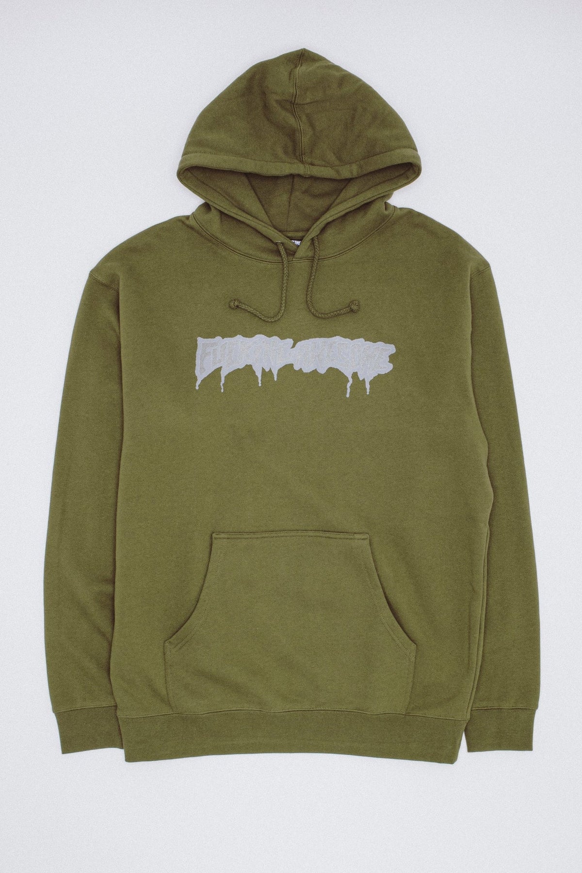 FA Skateboards - Reflective Drip Logo Hoodie - Army