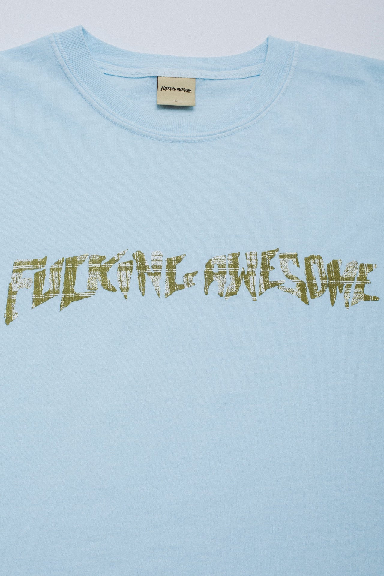 FA Skateboards - Plaid Photo Copy Tee - Chambray