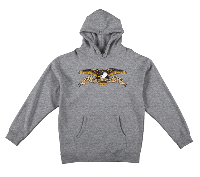 Antihero Skateboards - Heavyweight Eagle Hoodie - Grey/Black