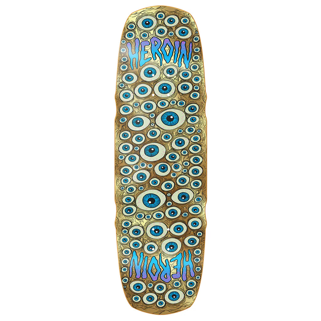 Heroin Skateboards - Seeing Double Mutated Gold - 9.5"