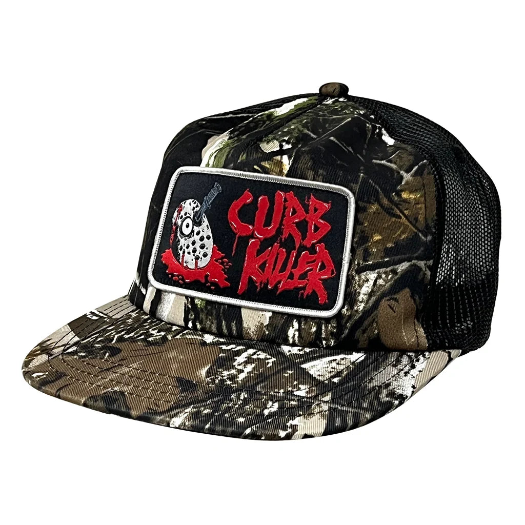 Heroin Skateboards - Curb Killer Trucker Hat - Camo/Black