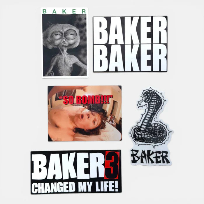 Baker Skateboards - So Bomb!!! Stickers 10 Pack