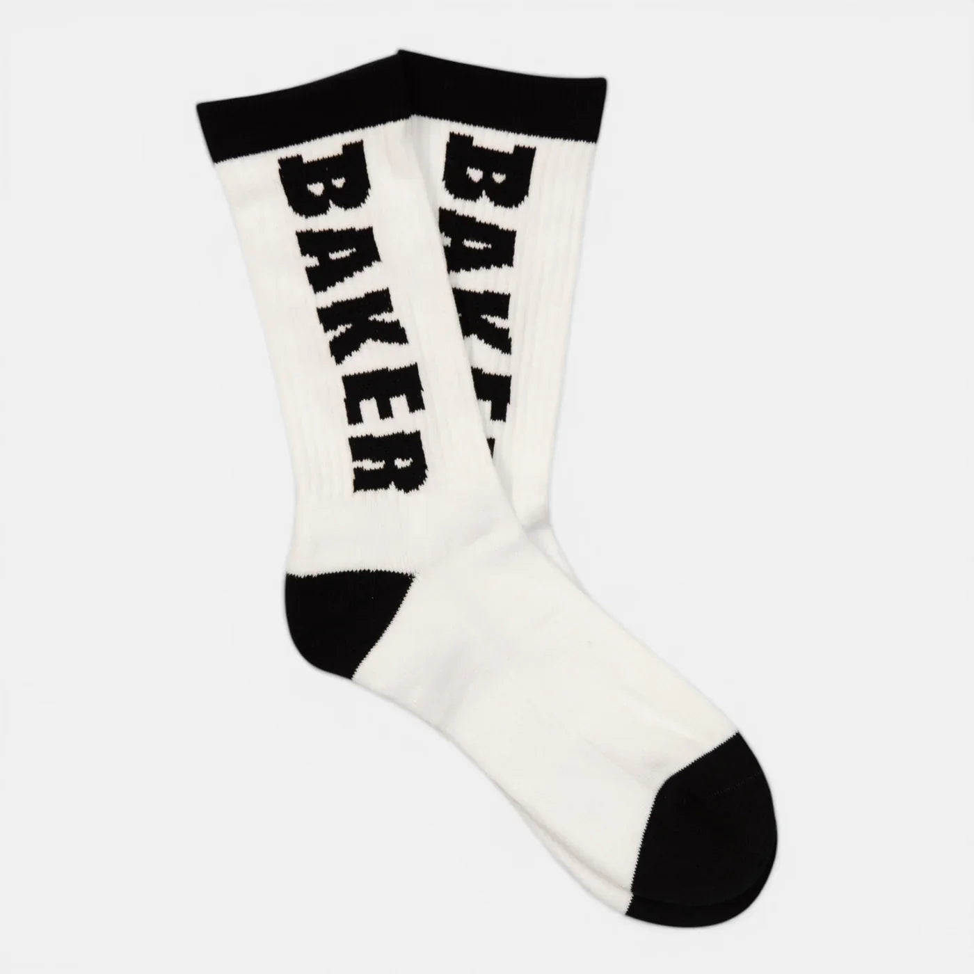 Baker Skateboards - Black Letter White Socks