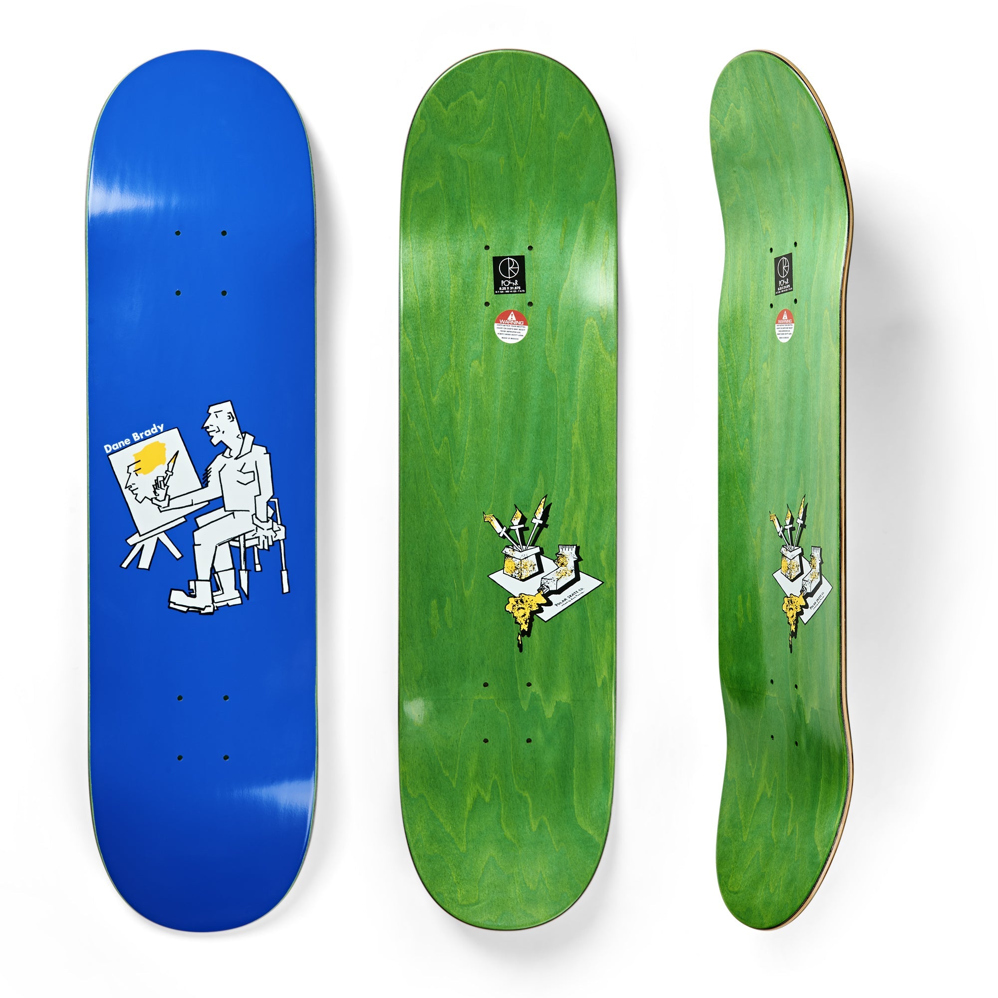 Polar Skate Co. - Dane Brady - Painter Blue 8.375"