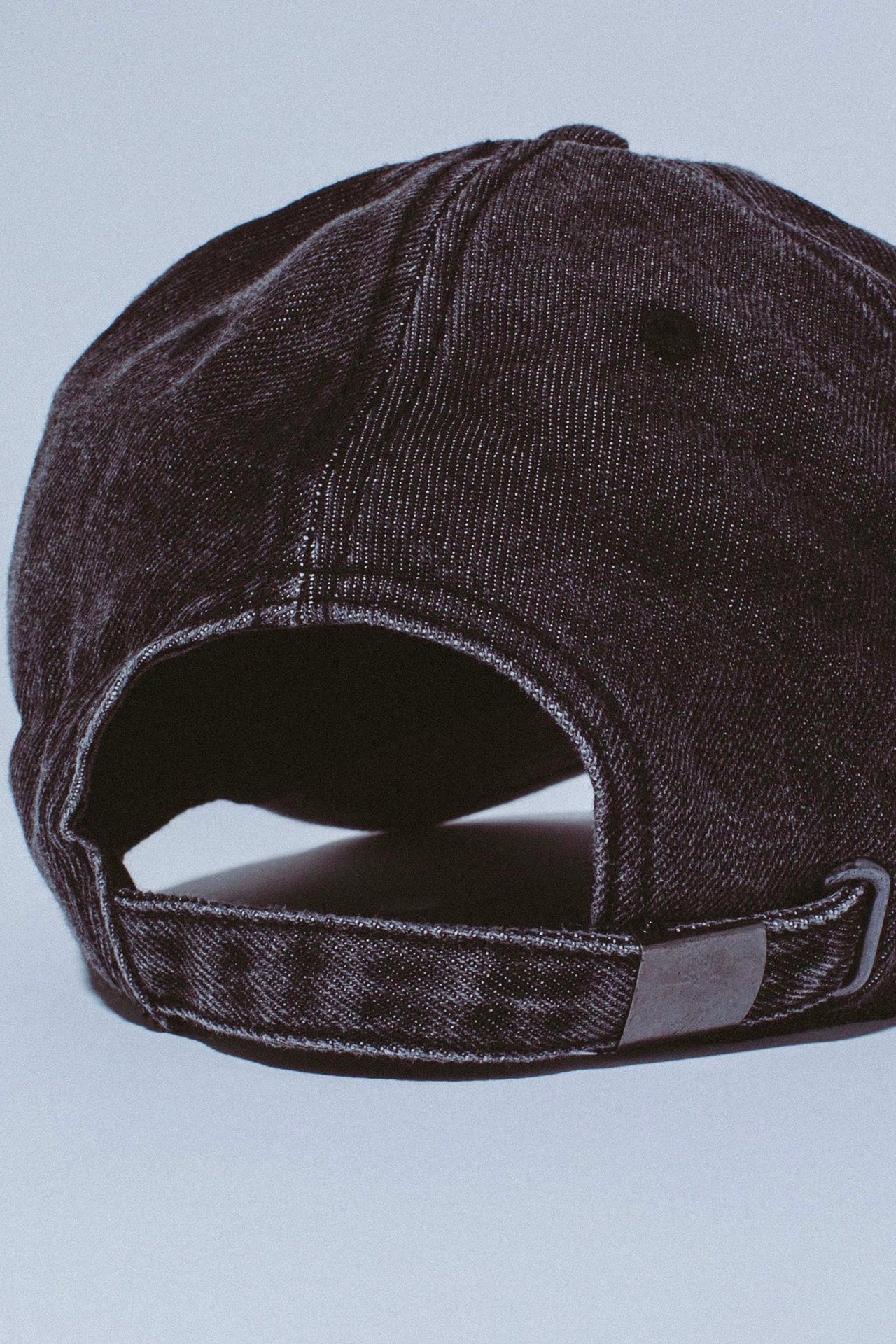 FA Skateboards - Three Spiral Washed Denim 6-Panel Hat - Black
