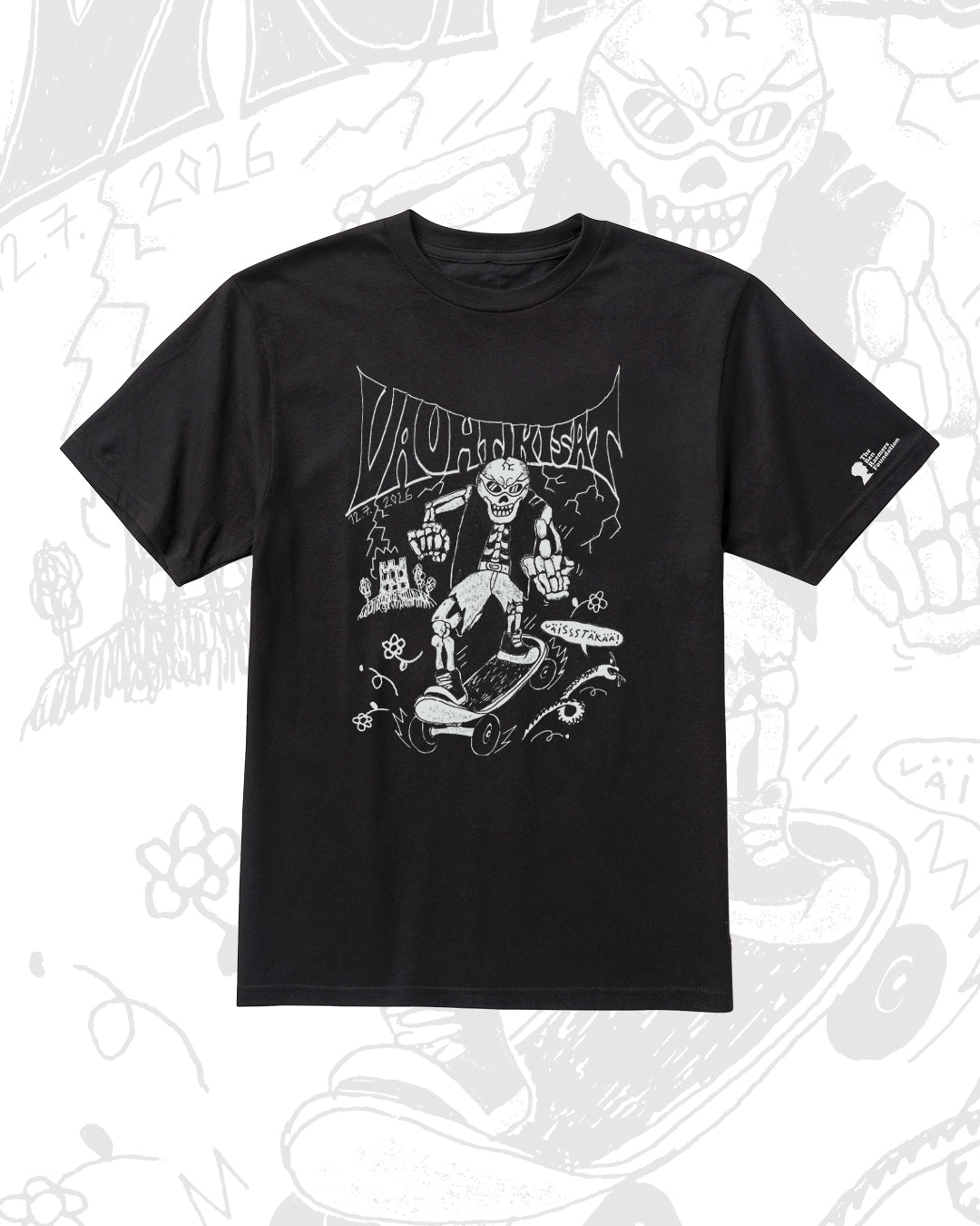Koffin Vauhtikisat - Official 2026 T-Shirt Black / White (PRE-ORDER)