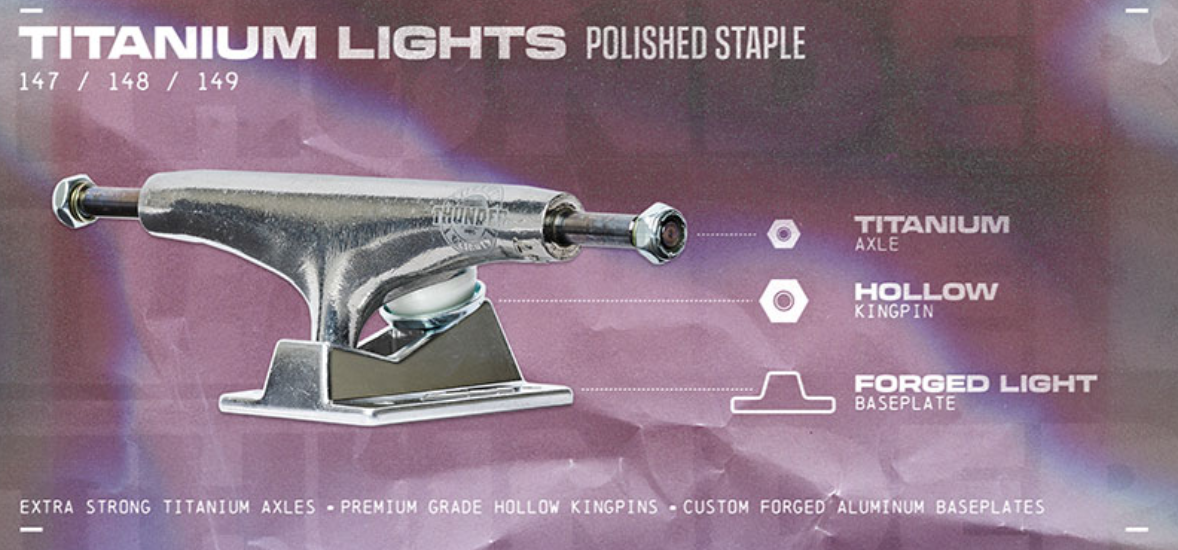 Thunder Trucks - Titanium 3 Lights Polished – FOURSTORE.FI Thunder Trucks - Titanium 3 Lights Polished – FOURSTORE.FI