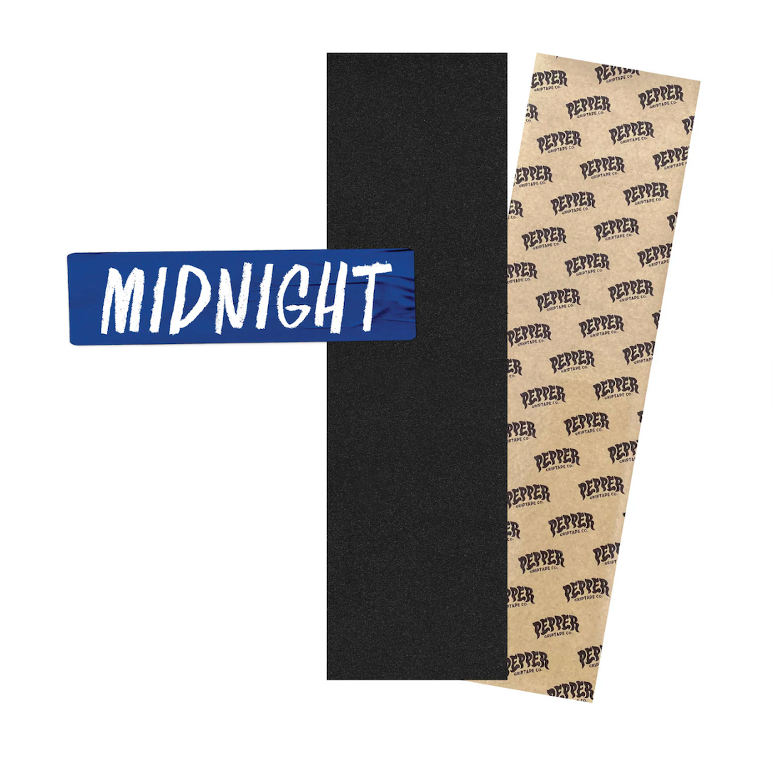 Pepper Griptape - MIDNIGHT BLACK - 9" x 33,5" - Single Sheet