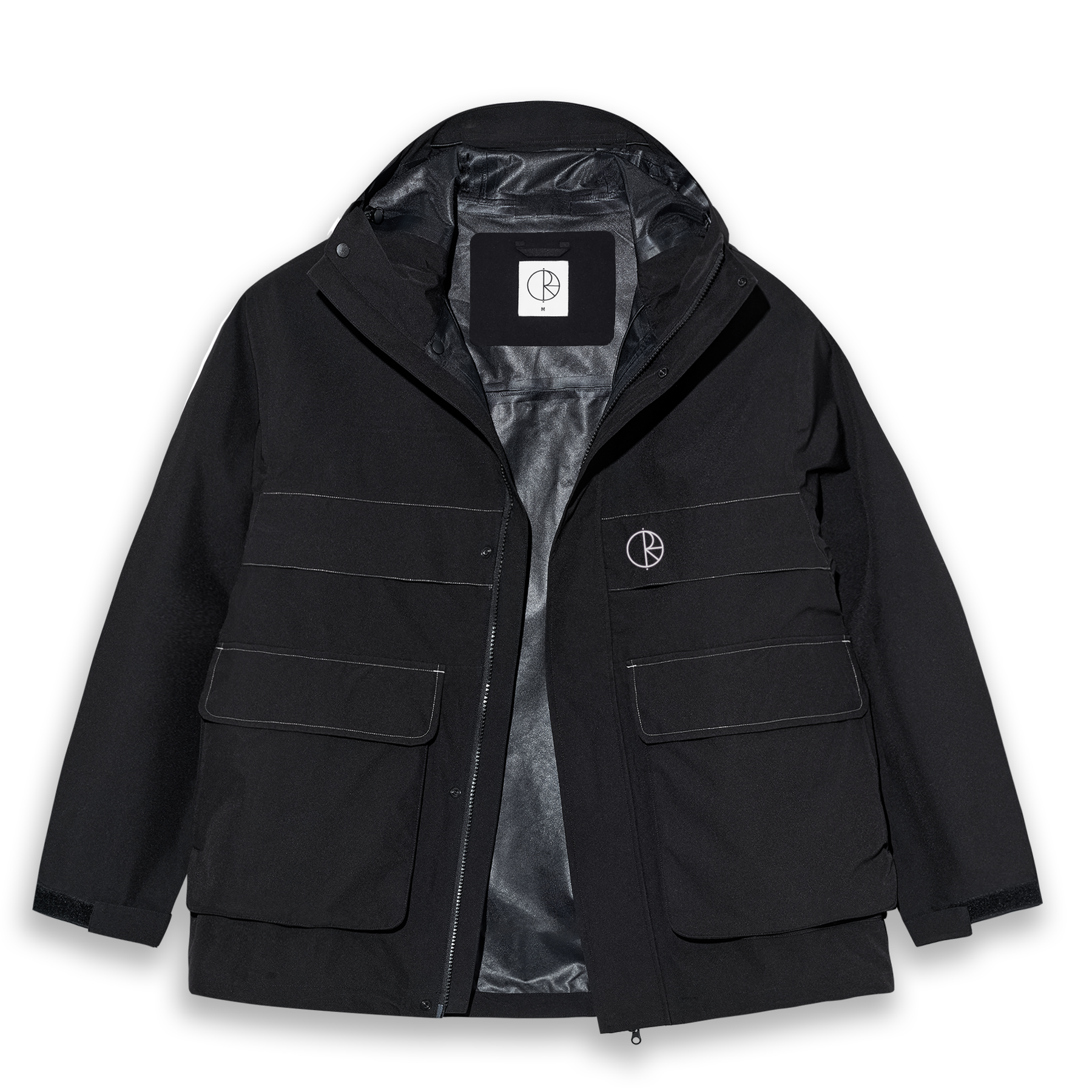 Polar Skate Co. - Cargo Shell Jacket - Black/Silver