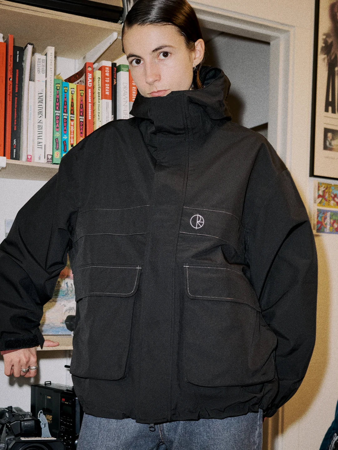 Polar Skate Co. - Cargo Shell Jacket - Black/Silver