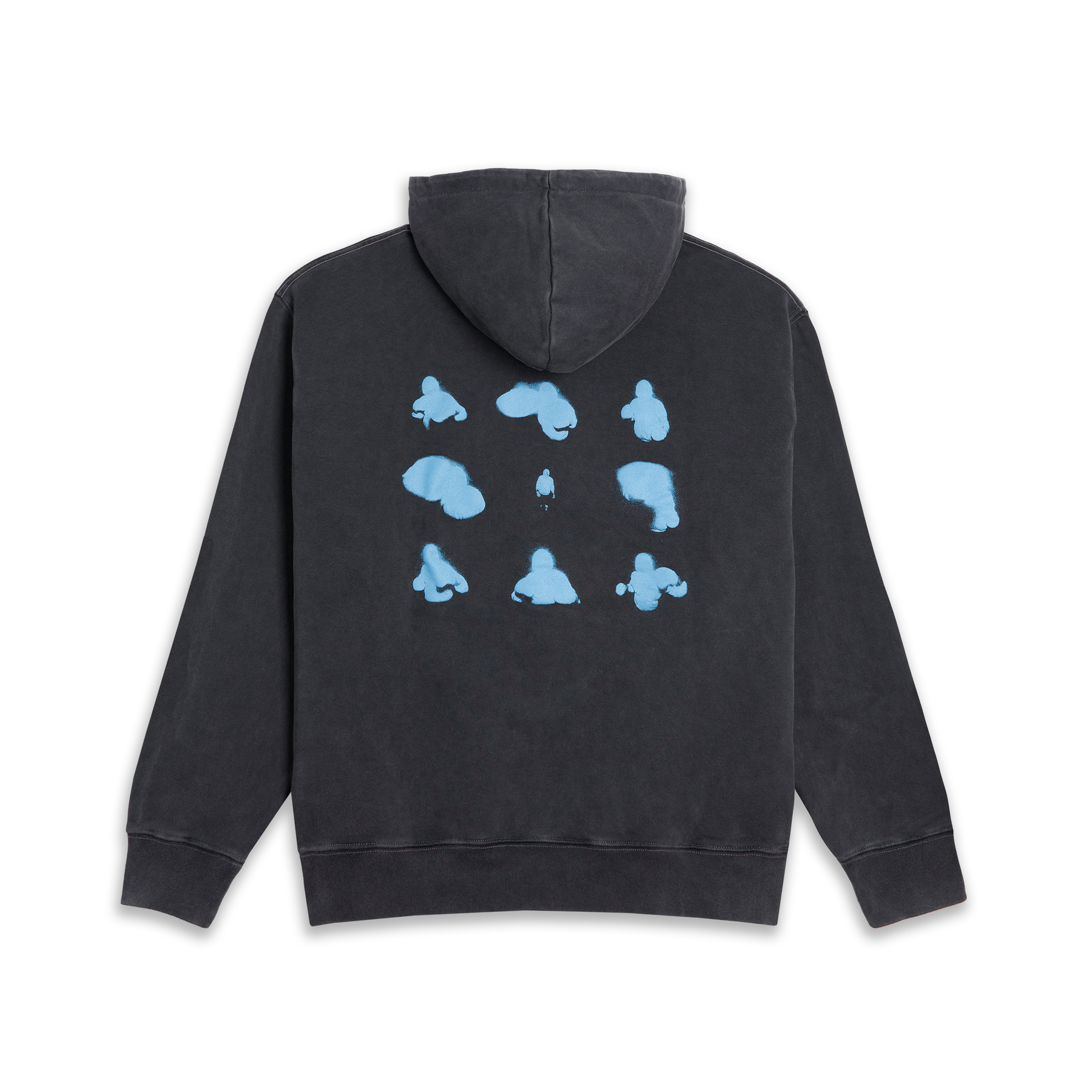 Polar Skate Co. - Dave Hoodie Fighting Myself - Silver Black