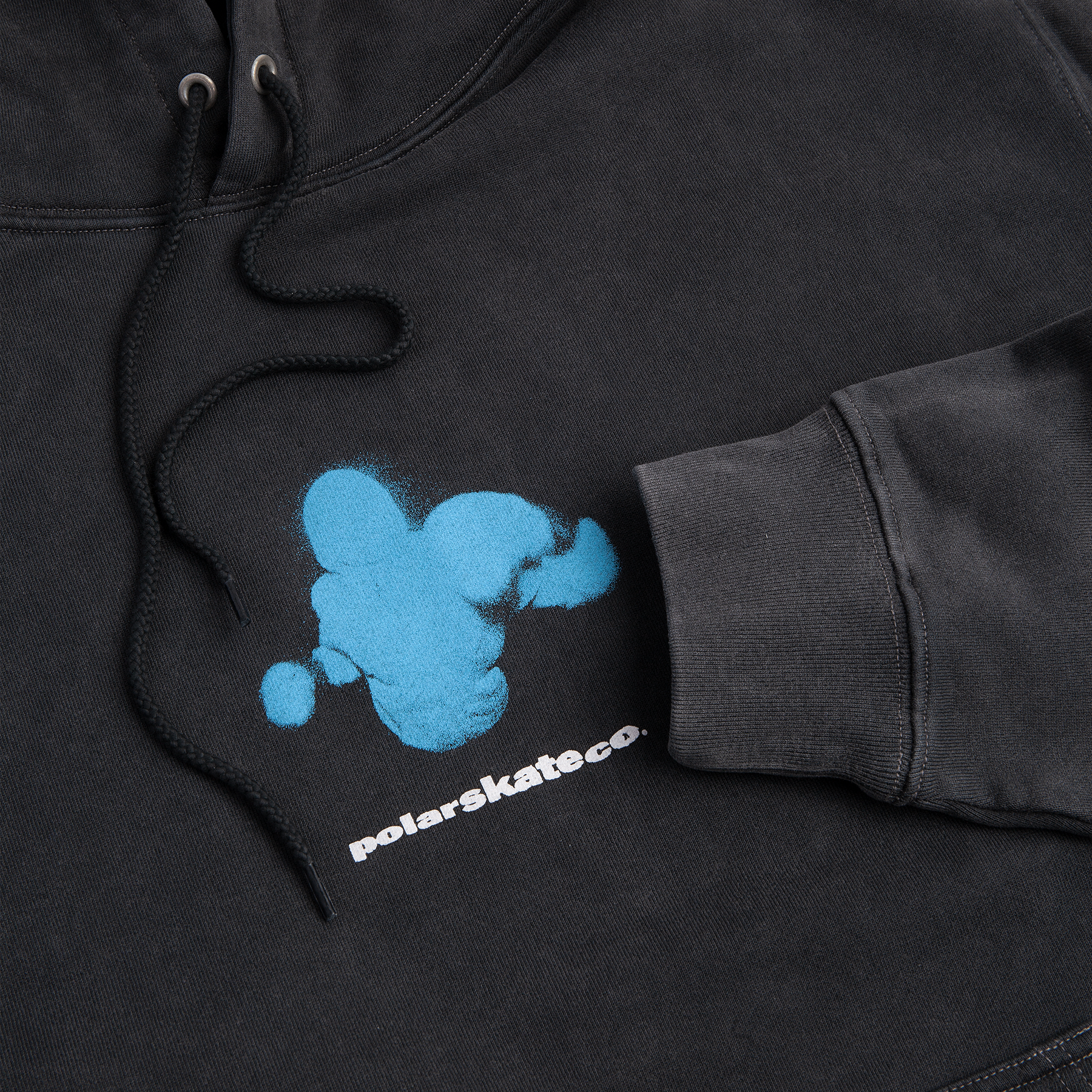 Polar Skate Co. - Dave Hoodie Fighting Myself - Silver Black