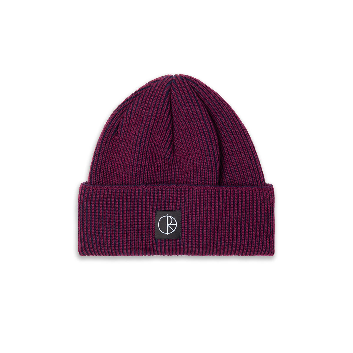 Polar Skate Co. - Lines Merino Beanie - Wine/Navy