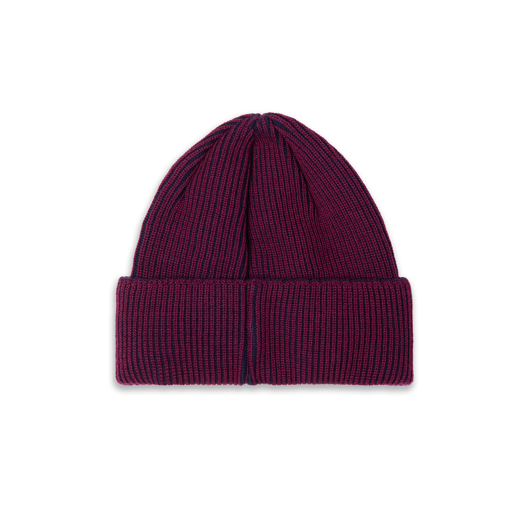 Polar Skate Co. - Lines Merino Beanie - Wine/Navy