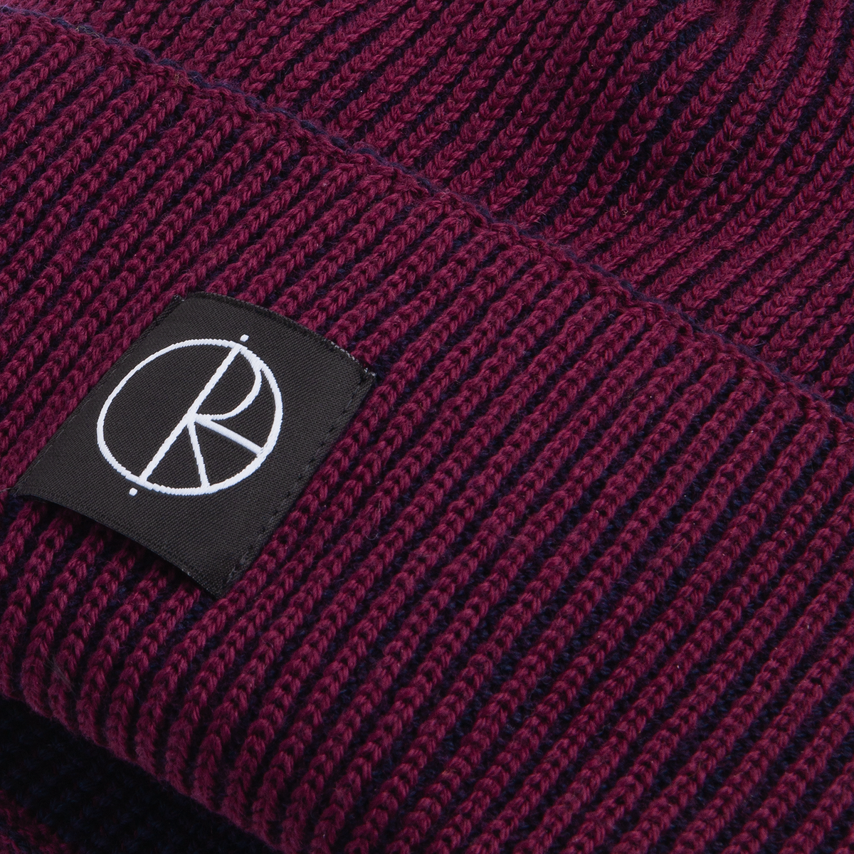 Polar Skate Co. - Lines Merino Beanie - Wine/Navy