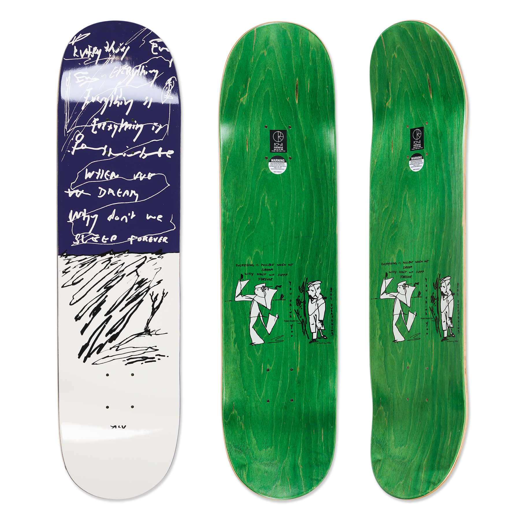 Polar Skate Co. - Alv Sleep Forever - 8.25" Short