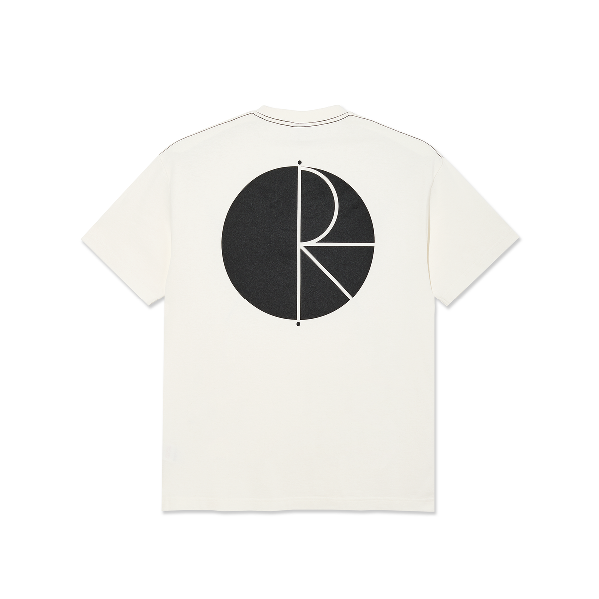Polar Skate Co. - Contrast Tee Fill Logo - Ivory/Black