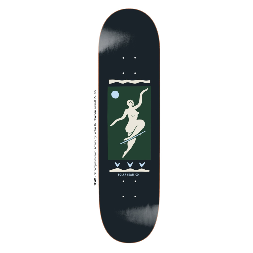 Polar Skate Co. - Team No Comply Charcoal 8.5"