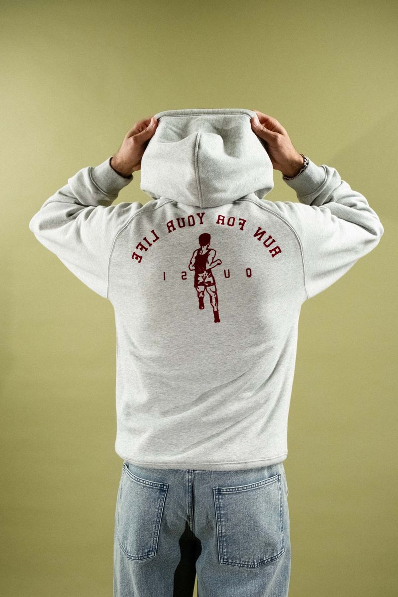Quasi Skateboards - Run Hoodie Heather Grey