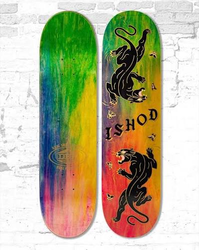 Real Skateboards - Ishod Cat Scratch Tie Dye Twin Tail DBX Slick - 8.25"