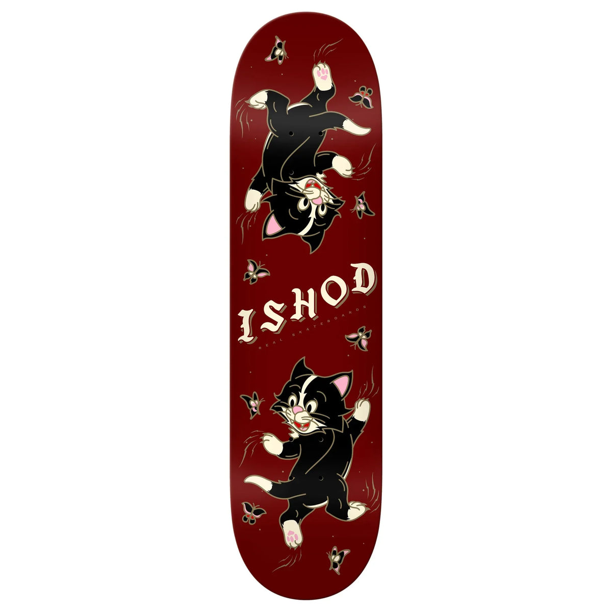 Real Skateboards - Ishod Kitten Scratch Twin Tail - 8.25"