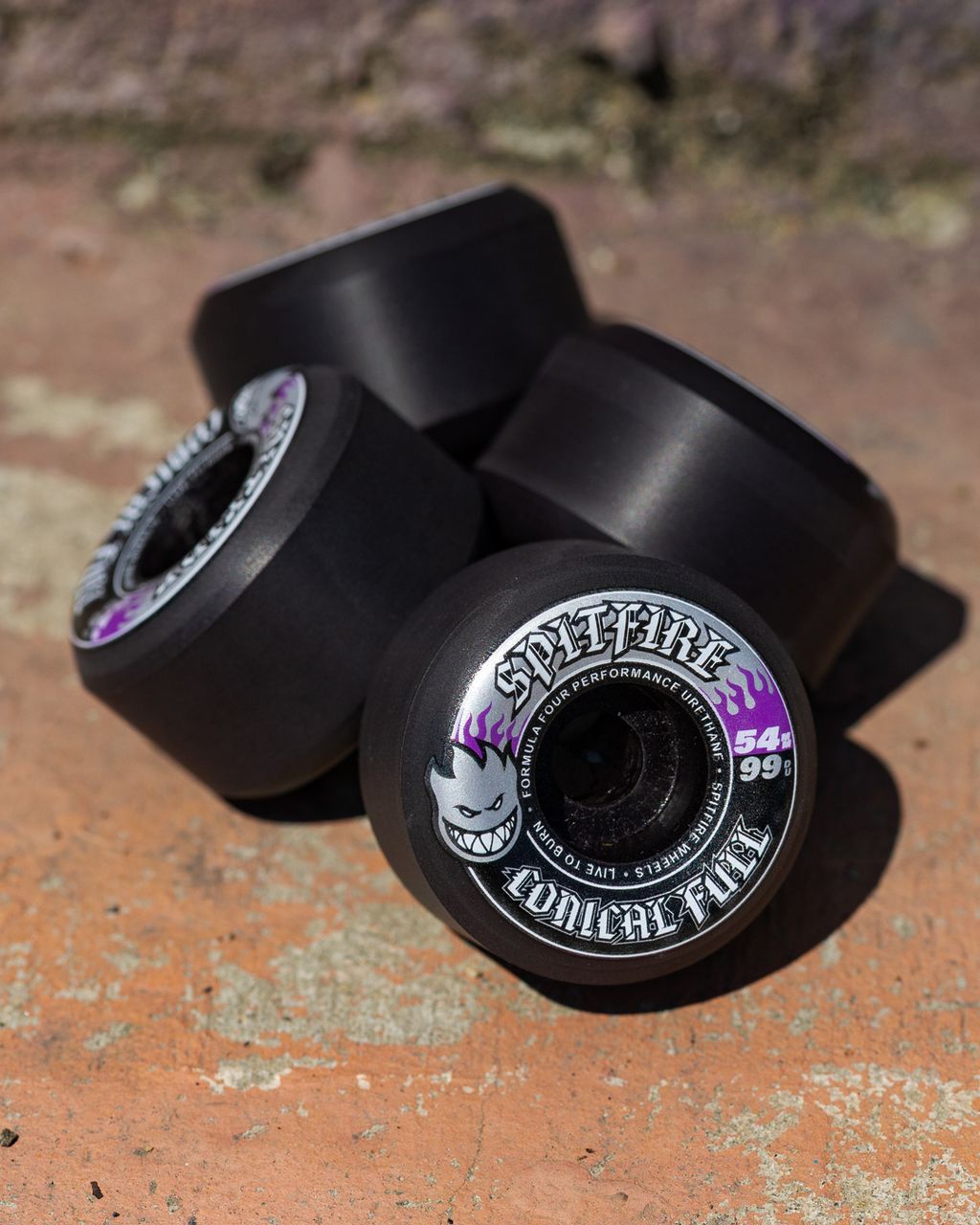 Spitfire Wheels - F4 99A Team Color Pack Conical Full Shape Black 54mm