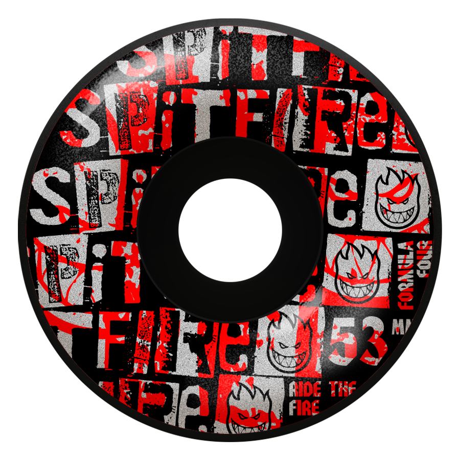 Spitfire Wheels - F4 99A Team Ransom Radial Black 53mm