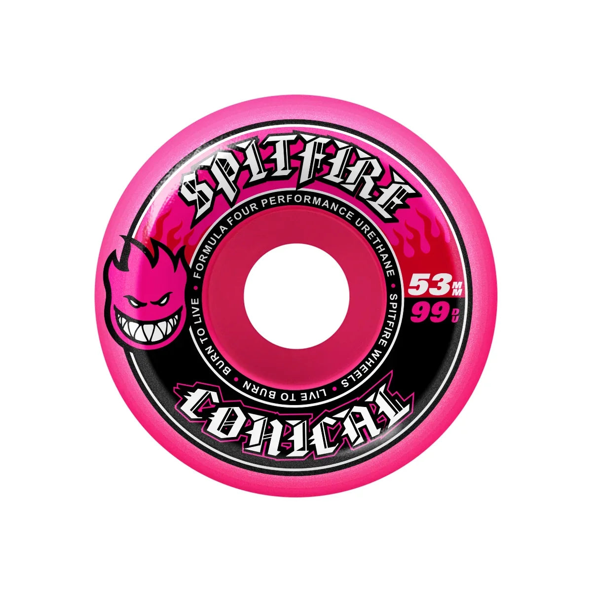 Spitfire Wheels - F4 99A Team Colors Conical Shape Pink 53mm