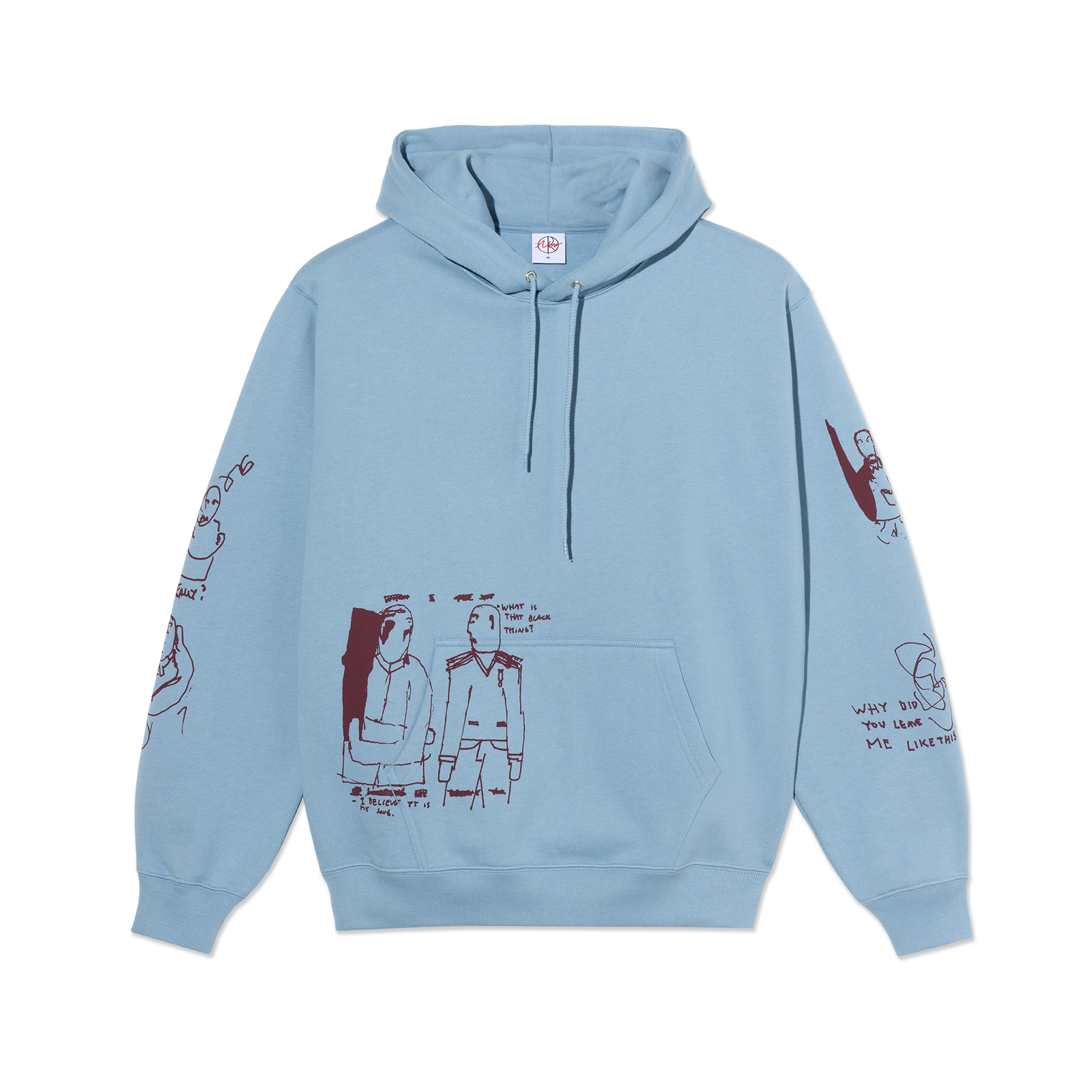 Polar Skate Co. - Dave Hoodie | The End - Dove Blue