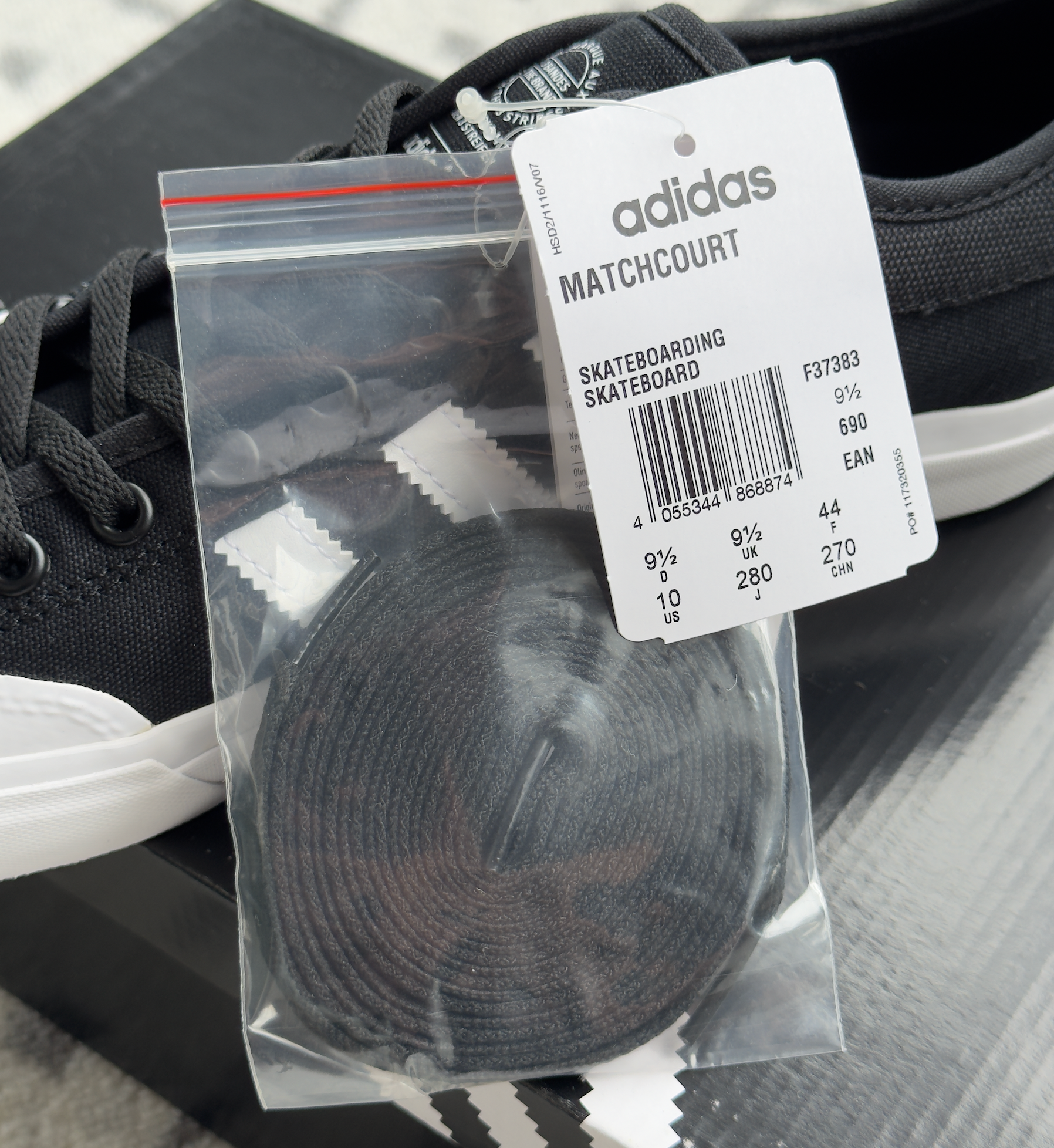 adidas Skateboarding - Matchcourt Black/White US10.0 (2017)