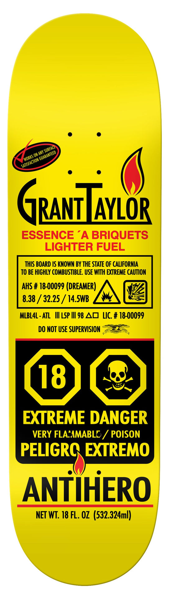 Antihero Skateboards - Taylor Fueled Up - 8.38" (CN)