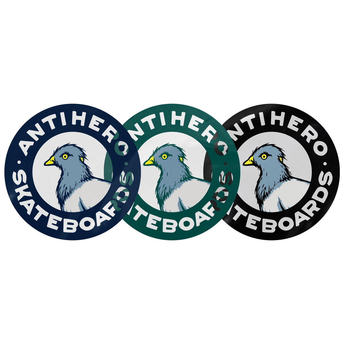 Antihero Skateboards - Pigeon Round Sticker (Various Sizes)