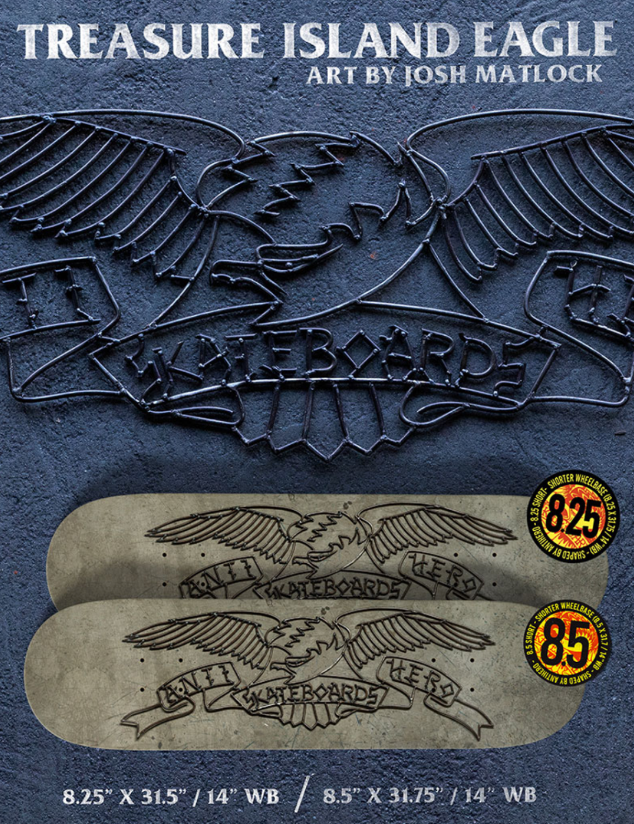 Antihero Skateboards - Treasure Island Eagle - 8.5" (CN)