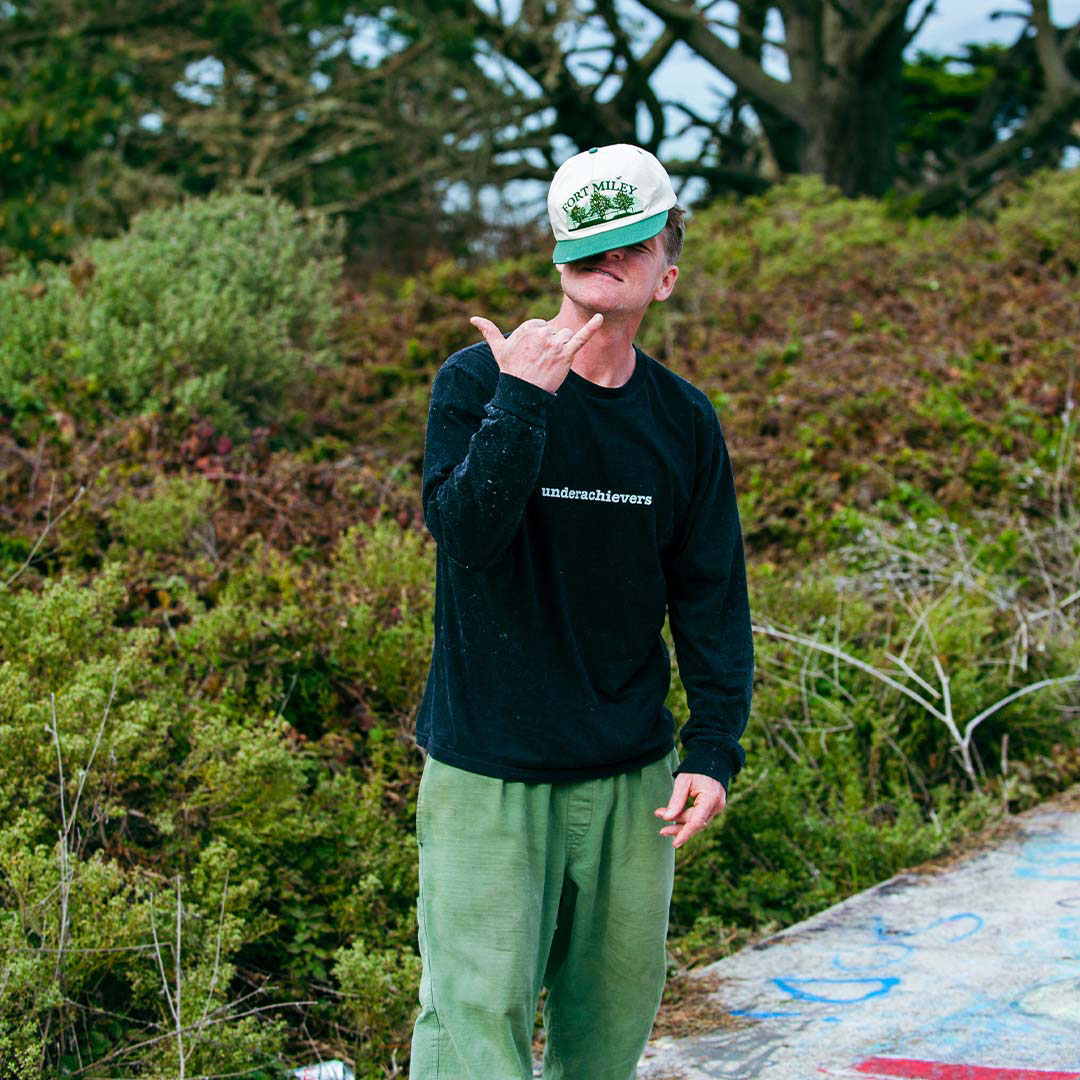 Real Skateboards - Fort Miley Snapback Off White/Green