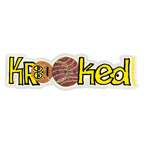 Krooked Skateboards - Quartersnacks Sticker 6"