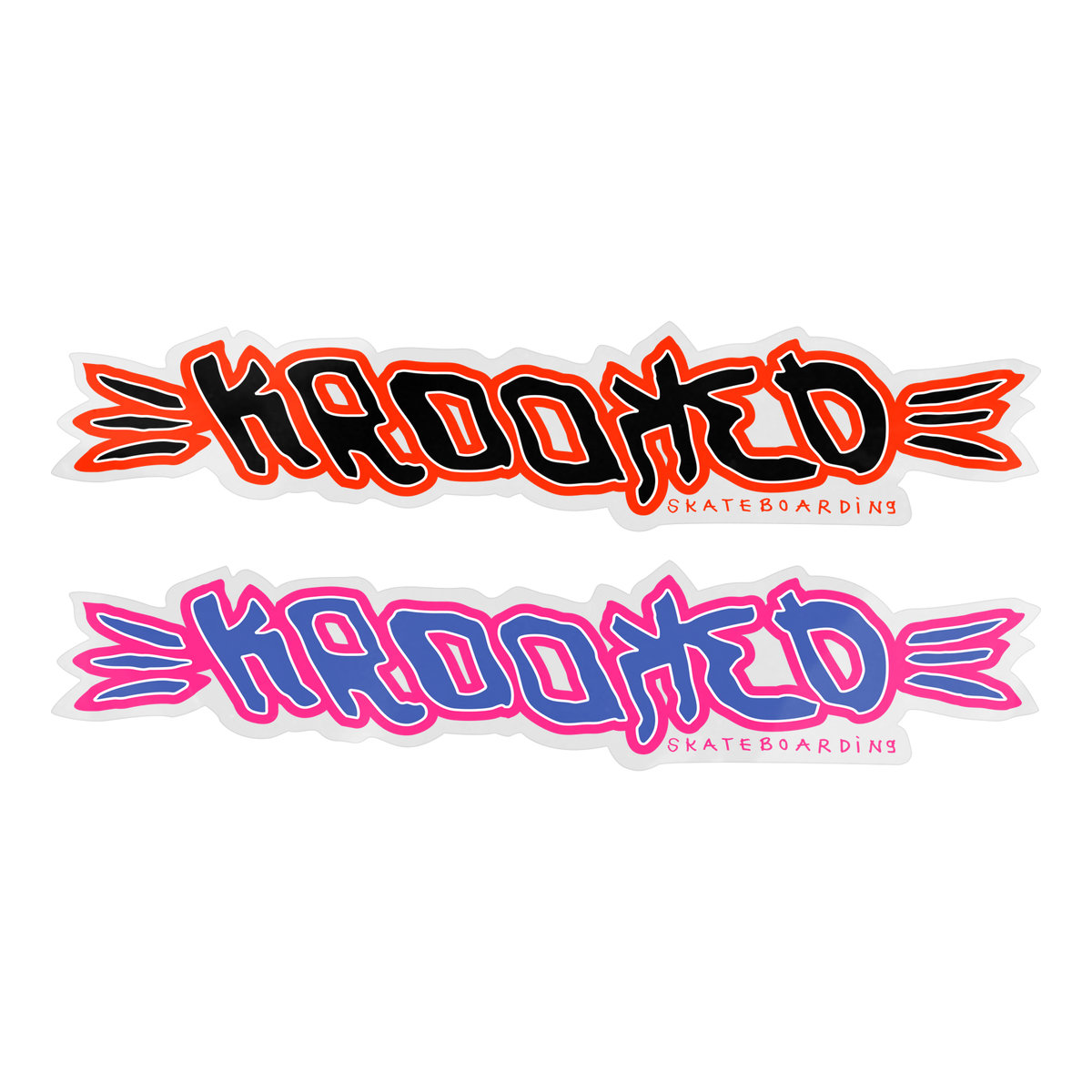 Krooked Skateboards - Brush Script Sticker 10"