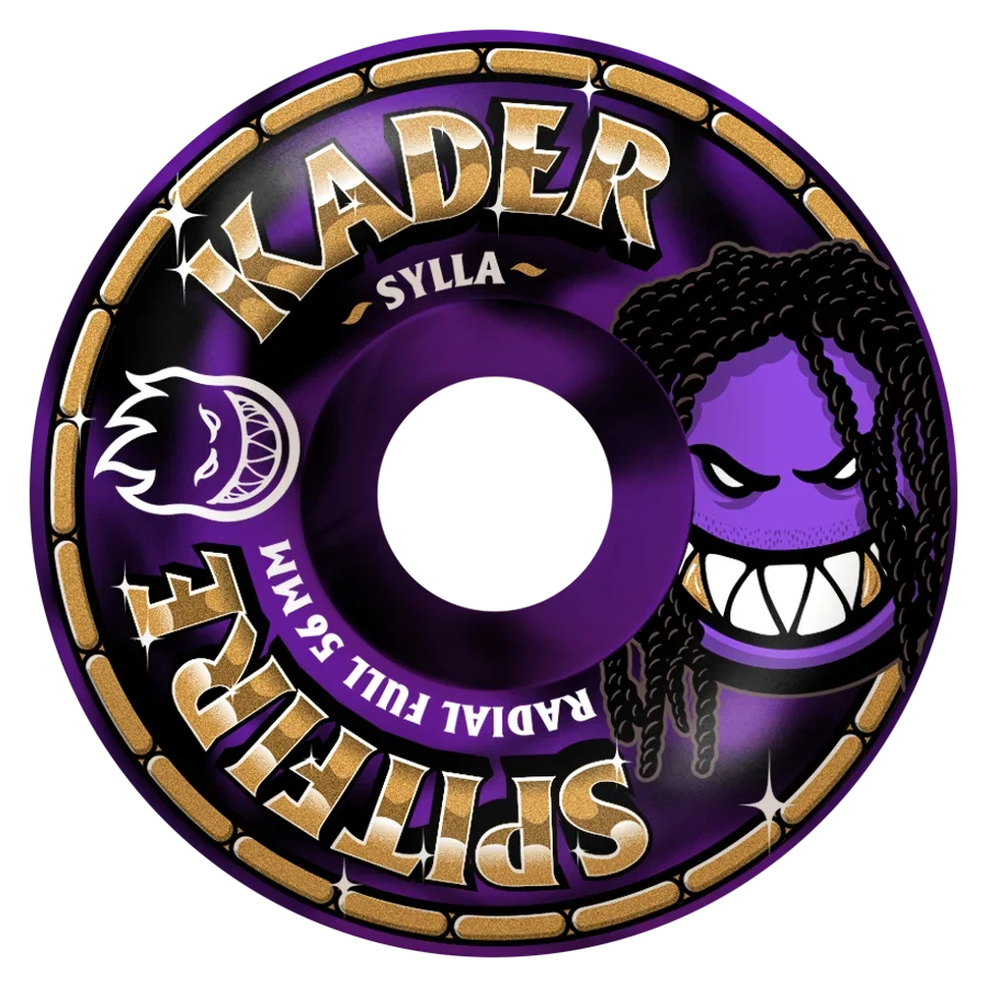 Spitfire Wheels - F4 99A Kader Rolly Radial Full Black/Purple Swirl 56mm