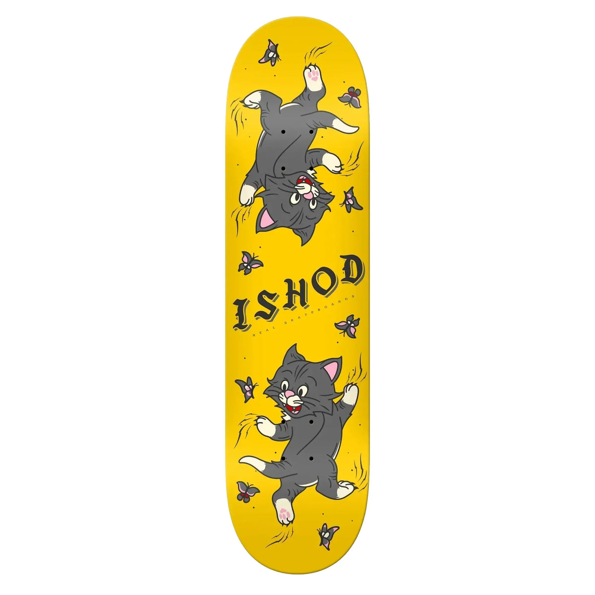 Real Skateboards - Ishod Kitten Scratch Twin Tail - 8.0"