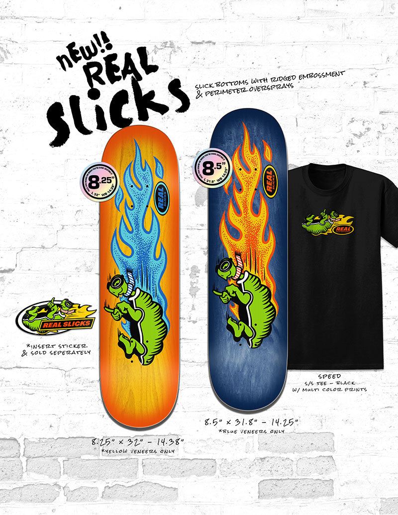 Real Skateboards - Team Slick - 8.5"