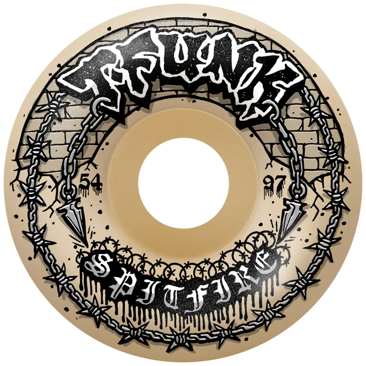 Spitfire Wheels - F4 97A T-Funk Raw Radial Full 54mm