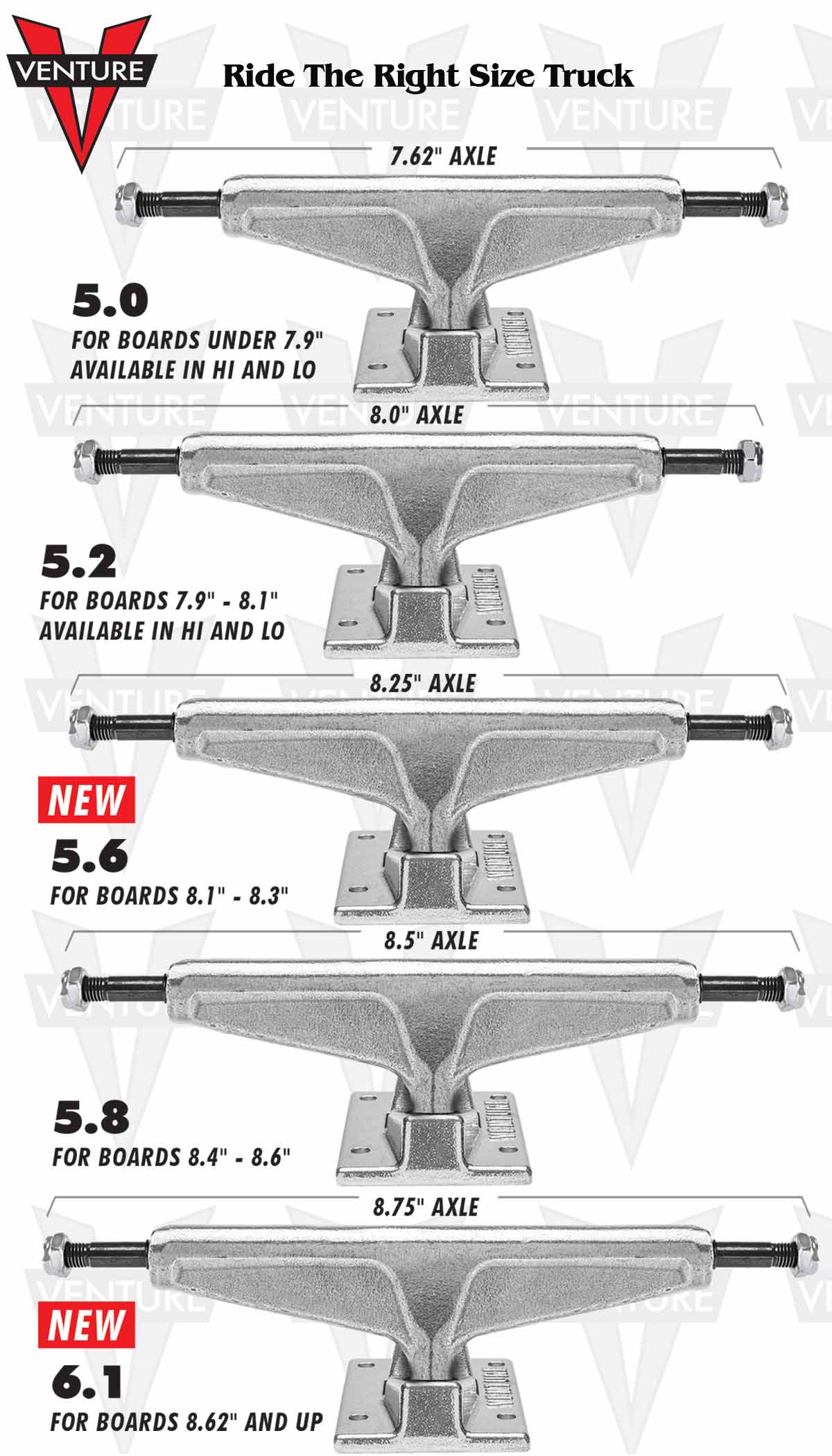 【超美品】VENTURE TRUCK V-TITANIUMS 5.2 HI Venture V-Titanium Skateboard Trucks (Polished Gold Size: 5.2 High