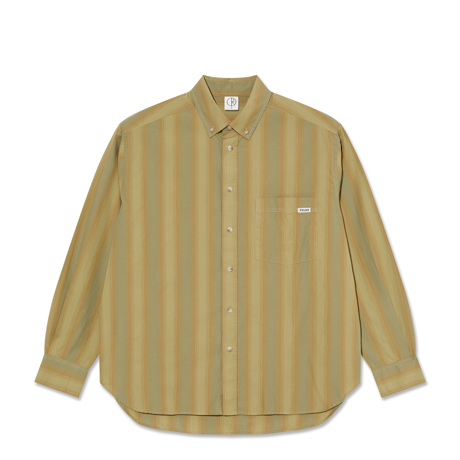 Polar Skate Co. - Ben LS Shirt - Green Stripe